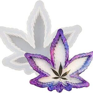 Leaf Ashtray Mold for Epoxy Resin, Maple Leaf Ashtray Resin Silicone Mold, Tray